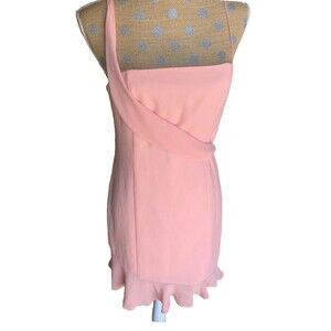 NWT NBD Revolve Peachy Dress Ruffle Goddess Flirty Mini Garden Party Medium